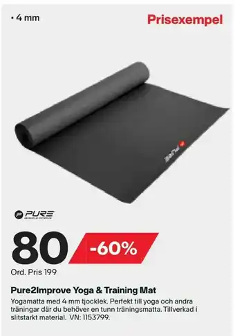 XXL Pure2Improve Yoga & Training Mat erbjuda