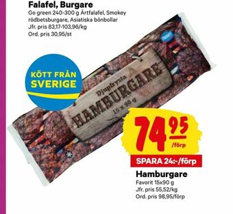 City Gross Hamburgare erbjuda