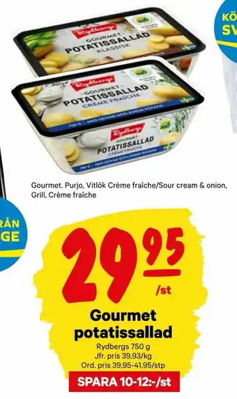 City Gross Gourmet potatissallad erbjuda