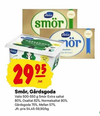 City Gross Smör, Gårdsgoda erbjuda