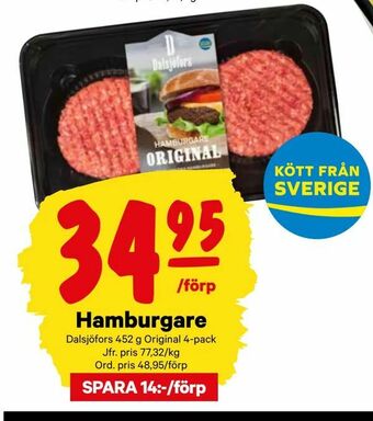 City Gross Hamburgare erbjuda