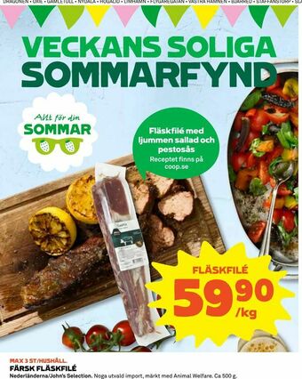 Coop Konsum Färsk fläskfilé erbjuda