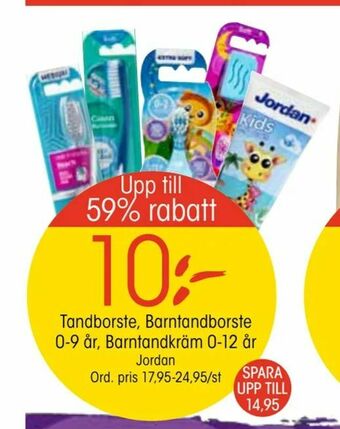 EKO Tandborste, barntandborste 0-9 år, barntandkräm 0-12 år erbjuda