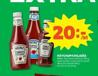 Stora Coop Ketchup/chilisås erbjuda