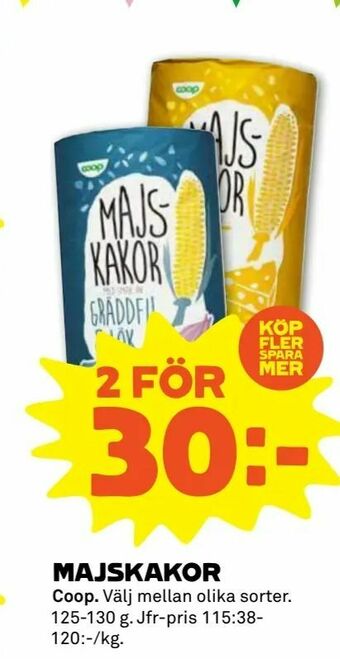 Stora Coop Majskakor erbjuda