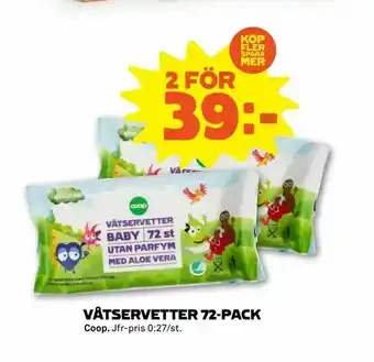 Stora Coop Våtservetter 72-pack erbjuda