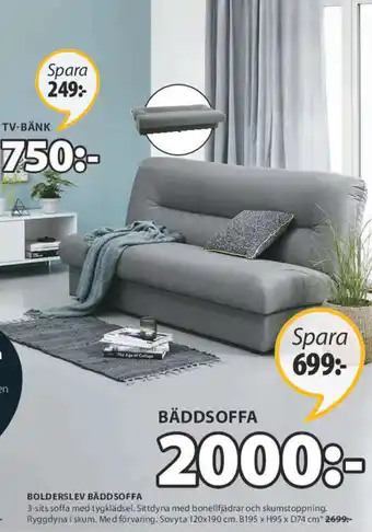 JYSK Bolderslev Bäddsoffa erbjuda