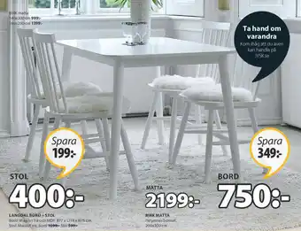 JYSK Langdal Stol erbjuda