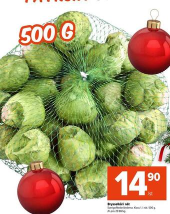 Coop Extra Brysselkål i nät erbjuda