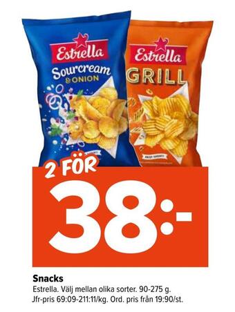 Coop Extra Snacks erbjuda