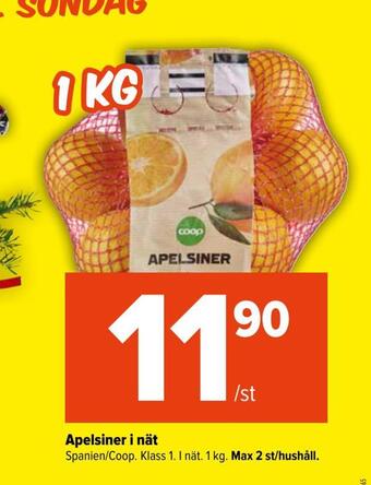Coop Extra Apelsiner i nät erbjuda