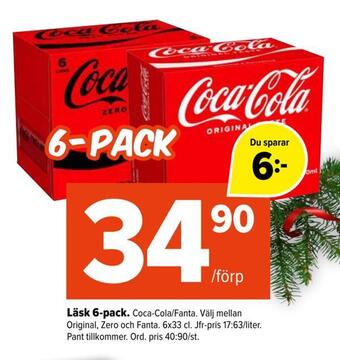 Coop Extra Läsk 6-pack erbjuda