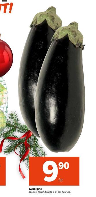 Coop Extra Aubergine erbjuda