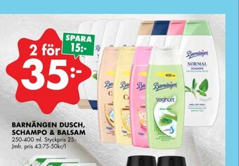 ÖoB Barnängen shampoo erbjuda