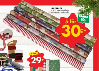 ÖoB Kockens presentpapper erbjuda