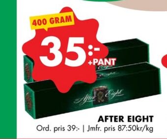 ÖoB After eight chokladask erbjuda