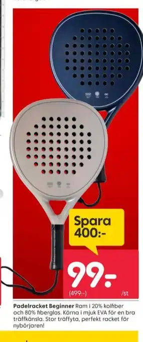Rusta Via padelracket erbjuda