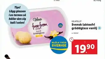 Lidl Svensk laktosfri gräddglass vanilj erbjuda