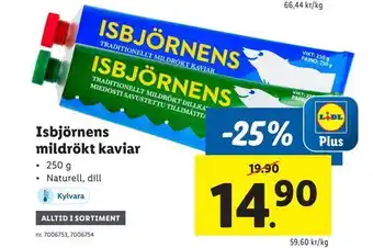 Lidl Isbjörnens mildrökt kaviar erbjuda