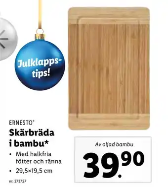 Lidl Skärbräda i bambu erbjuda