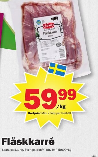 Pekås Fläskkarré erbjuda