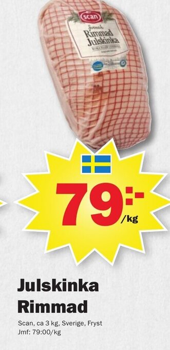Pekås Julskinka Rimmad erbjuda
