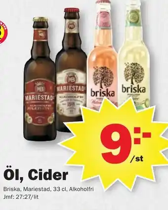 Pekås Öl, Cider erbjuda