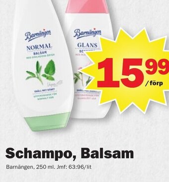 Pekås Schampo, Balsam erbjuda