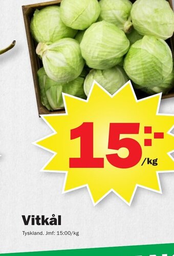 Pekås Vitkål erbjuda