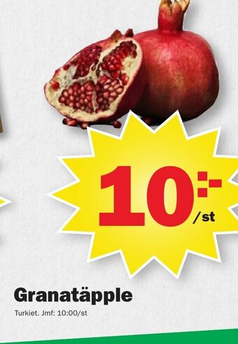 Pekås Granatäpple erbjuda