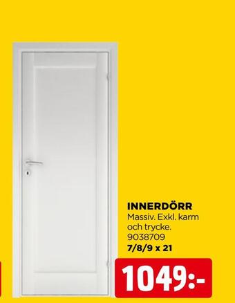 Jem&Fix Innerdörr erbjuda