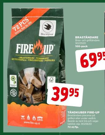 Jem&Fix Tändkuber fire-up erbjuda