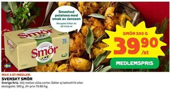 Coop Extra Svenskt smör erbjuda