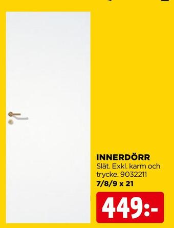 Jem&Fix Innerdörr erbjuda