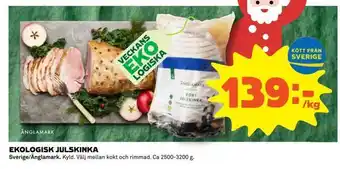 Coop Extra Ekologisk julskinka erbjuda