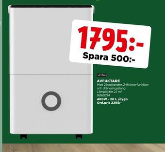 Jem&Fix Avfuktare erbjuda