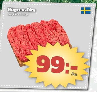 Bonum Matmarknad Högrevsfärs erbjuda