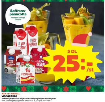 Coop Extra Vispgrädde erbjuda