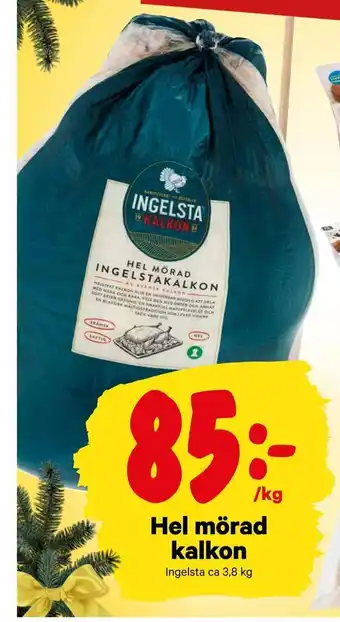 Hel mörad kalkon