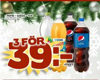 Pepsi • zingo • 7up