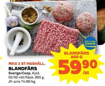 Coop Forum Blandfärs erbjuda