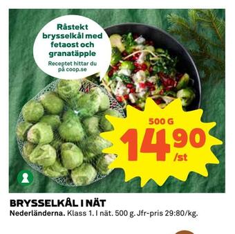 Coop Extra Brysselkål i nät erbjuda