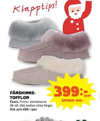 Coop Forum Fårskinnstofflor erbjuda