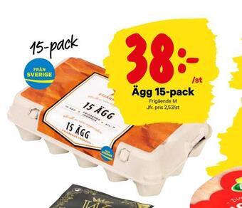 City Gross Ägg 15-pack erbjuda
