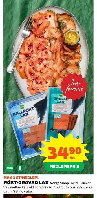 Rökt/gravad lax