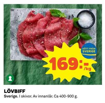Coop Daglivs Lövbiff erbjuda