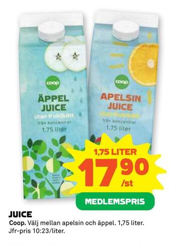 Coop Forum Juice erbjuda
