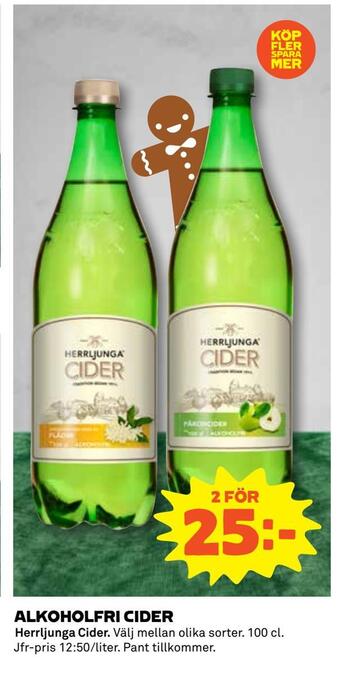 Coop Daglivs Alkoholfri cider erbjuda