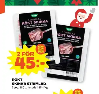 Coop Forum Rökt skinka strimlad erbjuda