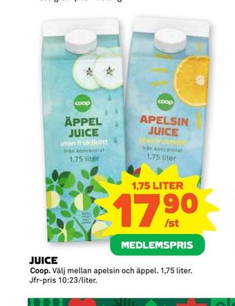 Stora Coop Juice erbjuda